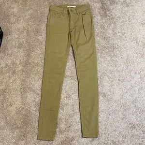 Size 25, Levis tan jeans. New with no tag.